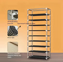 Luxury Inox Vertical Shoes Rack 27 pairs 9 Shelves-Neverdie Store
