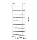 Luxury Inox Vertical Shoes Rack 27 pairs 9 Shelves-Neverdie Store
