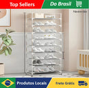 Luxury Inox Vertical Shoes Rack 27 pairs 9 Shelves-Neverdie Store