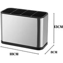 Door Cutlery Stainless Drainer 4 Partitions Water Drainage