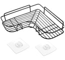 KIT 2 Shelves Stand With High Wall Stickers Bathroom Kitchen Laundry Shampoo And Soap-Nevedie Store