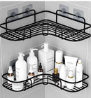 KIT 2 Shelves Stand With High Wall Stickers Bathroom Kitchen Laundry Shampoo And Soap-Nevedie Store
