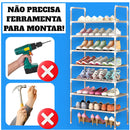 Luxury Inox Vertical Shoes Rack 27 pairs 9 Shelves-Neverdie Store
