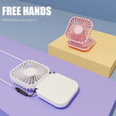 CoolFlex 3 em 1 – Mini Ventilador Portátil Dobrável USB com Suporte e Alça de Pescoço