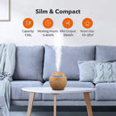 Large Capacity Spherical Aromatherapy Humidifier Wood Grain Mini Desktop Air Purifier Portable Mist Diffuser for Home