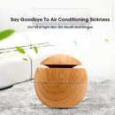 Large Capacity Spherical Aromatherapy Humidifier Wood Grain Mini Desktop Air Purifier Portable Mist Diffuser for Home