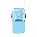 CoolFlex 3 em 1 – Mini Ventilador Portátil Dobrável USB com Suporte e Alça de Pescoço