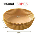 50/100/200Pcs Air Fryer Baking Paper Non-Stick Airfryer Baking Papers Round Air-Fryer Paper Liners Paper Kitchen Accessories