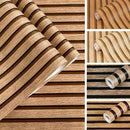 Home Decor Wall Sticker 5M, Waterproof Striped Grille Self-Adhesive Wallpaper for Bedroom Living Room TV