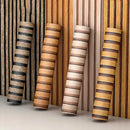 Home Decor Wall Sticker 5M, Waterproof Striped Grille Self-Adhesive Wallpaper for Bedroom Living Room TV