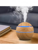 Large Capacity Spherical Aromatherapy Humidifier Wood Grain Mini Desktop Air Purifier Portable Mist Diffuser for Home