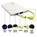 Power Bank 10000mAh Portátil Carregamento Rápido Compacto Leve Bateria Externa Para Celular Emergência