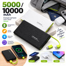 Power Bank 10000mAh Portátil Carregamento Rápido Compacto Leve Bateria Externa Para Celular Emergência