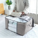 Organizador Guarda Roupa Com Proteção Mofo Ácaros Saco Armazenamento Roupas Cama Material Sustentável
