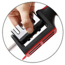 3 Segment Kitchen Knife Sharpener Multifunctional Hand Held Sharpening Tool Household Three-purpose Whetstone for Kitchen Knives