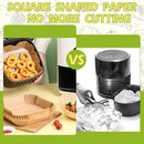 50/100/200Pcs Air Fryer Baking Paper Non-Stick Airfryer Baking Papers Round Air-Fryer Paper Liners Paper Kitchen Accessories