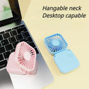 CoolFlex 3 em 1 – Mini Ventilador Portátil Dobrável USB com Suporte e Alça de Pescoço