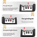 3 Segment Kitchen Knife Sharpener Multifunctional Hand Held Sharpening Tool Household Three-purpose Whetstone for Kitchen Knives