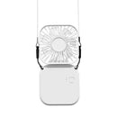 CoolFlex 3 em 1 – Mini Ventilador Portátil Dobrável USB com Suporte e Alça de Pescoço