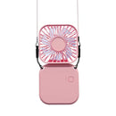 CoolFlex 3 em 1 – Mini Ventilador Portátil Dobrável USB com Suporte e Alça de Pescoço