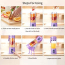 Automatic Mini Electric Juicer Cup USB Rechargeable Fruit Blender Portable Squeezer for Orange Lemon Fresh Juice Making