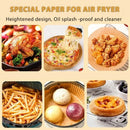 50/100/200Pcs Air Fryer Baking Paper Non-Stick Airfryer Baking Papers Round Air-Fryer Paper Liners Paper Kitchen Accessories