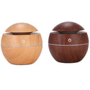 Large Capacity Spherical Aromatherapy Humidifier Wood Grain Mini Desktop Air Purifier Portable Mist Diffuser for Home
